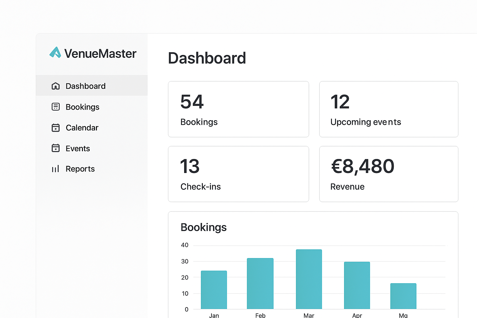 VenueMaster Admin Dashboard